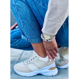 Deportivas sobre cuña oculta Toni Beige 4