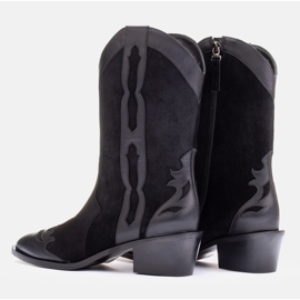 Marco Shoes Botines negros de ante natural 5