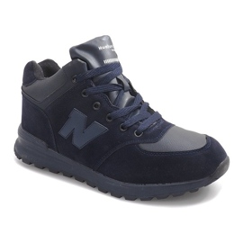 Botas de nieve cálidas H1737D Azul marino 1