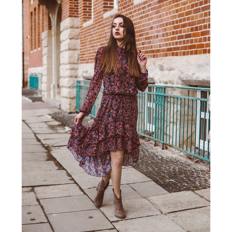 Olivier Botas de cuero para mujeres aisladas con tacones altos de marrón tierra 3