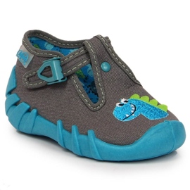 Zapatillas casa hebilla dinosaurio Befado Jr BEF2O gris 2