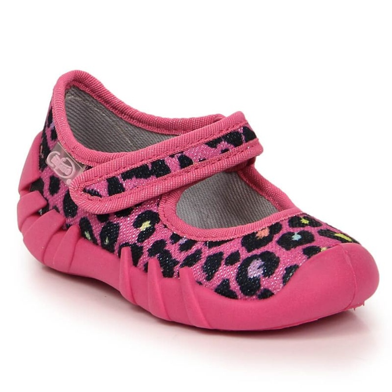 Befado Jr BEF1G zapatillas velcro leopardo rosa rosado 2