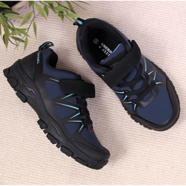 Zapatos trekking con velcro American Club Jr AM902B azul marino 3