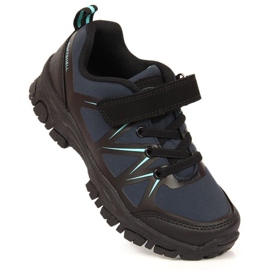 Zapatos trekking con velcro American Club Jr AM902B azul marino 4