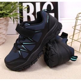 Zapatos trekking con velcro American Club Jr AM902B azul marino 5