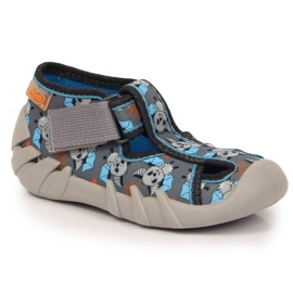 Zapatillas velcro con murciélago Befado Jr BEF6A gris 2