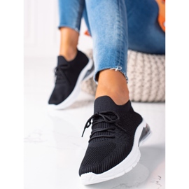 SHELOVET Zapatos deportivos cómodos negro 2