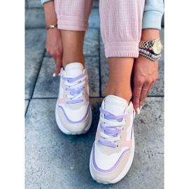 Zapatillas Ekani rosa beige blanco violeta azul rosado 1