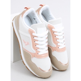 Zapatillas deportivas de mujer Furlo Rosa beige blanco 2