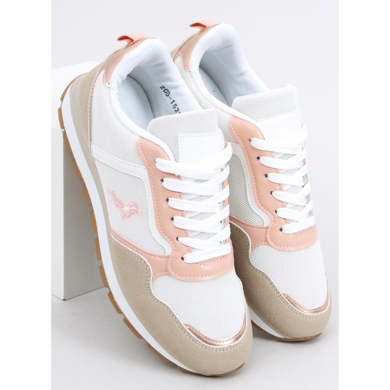 Zapatillas deportivas de mujer Furlo Rosa beige blanco rosado 2