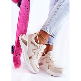 PG1 Zapatillas Moda Mujer Beige Claro Allie dorado 4