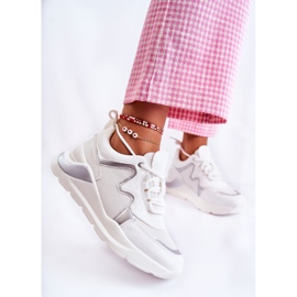 Zapatillas de deporte de moda para mujer White Allie blanco 2