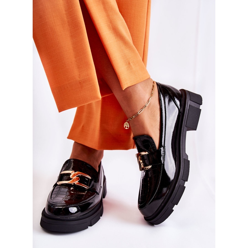 FL1 Mocasines de cuero de moda Black Loveliness negro 2