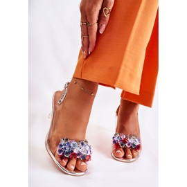 S.Barski Sandalias Elegantes Con Cristales Lanette Plateados multicolor 1