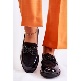 S.Barski Zapatos Brogue De Mujer Lacados Con Lazo Negros Laurent 2