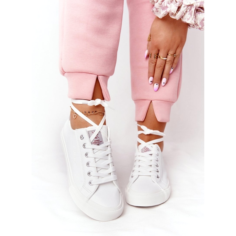 Big Star Zapatillas Mujer Eco-Leather Cross Jeans HH2R4001C Blanco 3