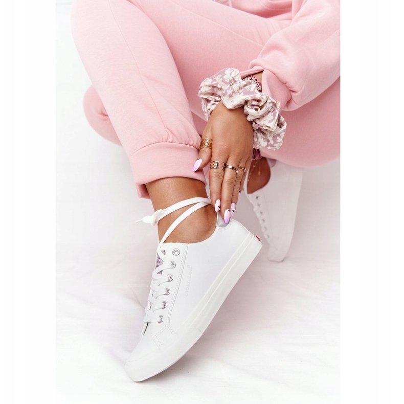 Big Star Zapatillas Mujer Eco-Leather Cross Jeans HH2R4001C Blanco 2