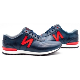 Joker Zapato casual hombre 301J azul marino rojo 4