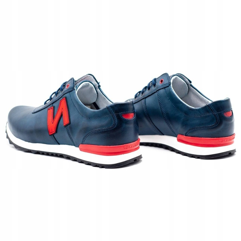 Joker Zapato casual hombre 301J azul marino rojo 5