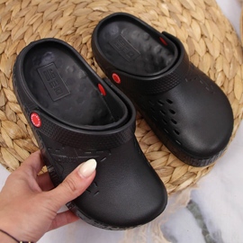 Black kroks zapatillas de casa para niños negras Big Star II375001 negro 2