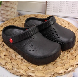 Black kroks zapatillas de casa para niños negras Big Star II375001 negro 3