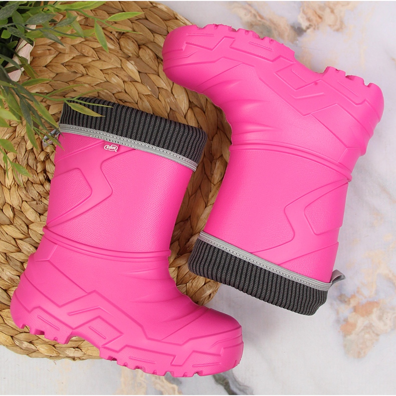 Chanclas de niña Befado rosa con calentador extraíble 2