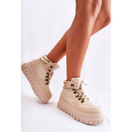 FB3 Botines De Mujer De Moda Beige Magnific 2 FB3 Botines De Mujer De Moda Beige Magnific 2