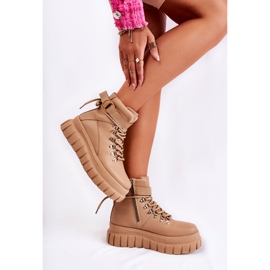 FB3 Botines Mujer Moda Beige La Blanca 1