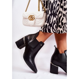 Botas De Piel Tacón Alto Laura Messi 2506 Negro 9
