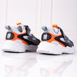 Zapatillas de deporte Shelovet para niños en una gruesa plataforma gris. multicolor 2