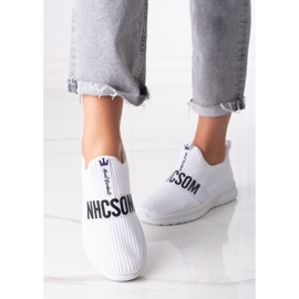 Deportivas de mujer Shelovet de textil blanco 1