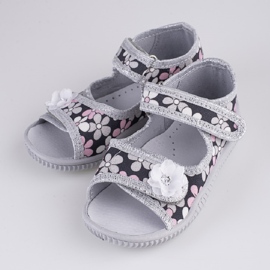 Zapatillas casa niña Viggami Emilka flores azul marino multicolor 2