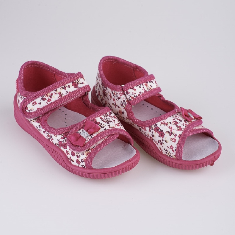 Zapatillas casa niña Viggami Hania flores rosado 1