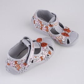 Zapatillas casa niñas Viggami Marysia lazos gris 2