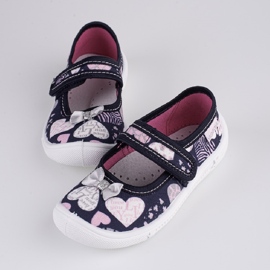 Babuchas niñas Viggami Dorothy del corazón azul marino 2