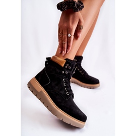 FB3 Botas De Cuero En La Plataforma Ressa Negra negro 2