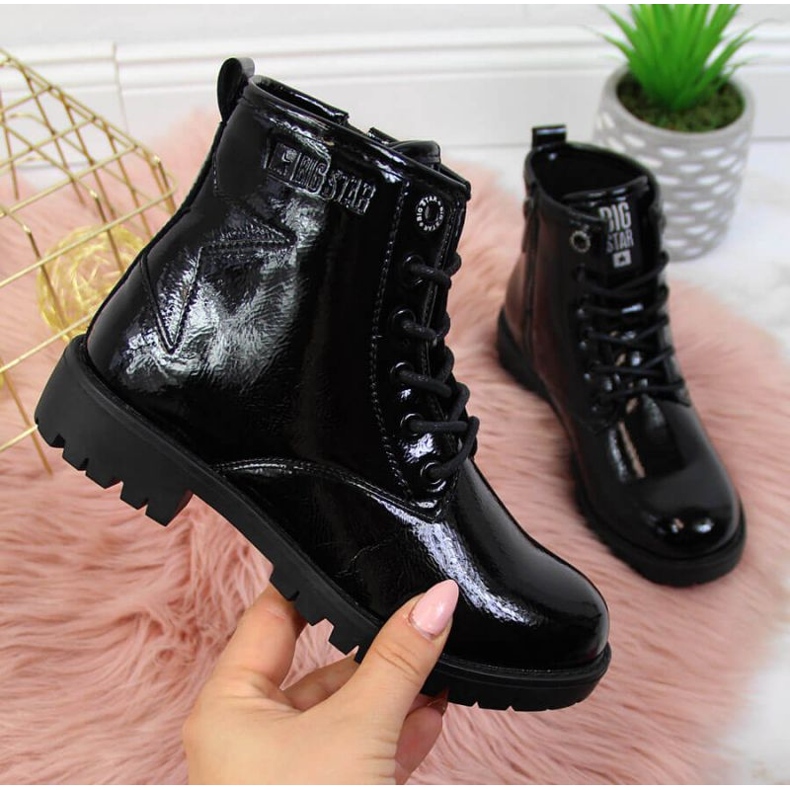 Bota bovver negra niña Big Star II374045 negro negro 1