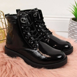 Bota bovver negra niña Big Star II374045 negro negro 2