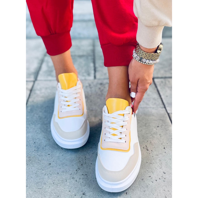 Deportivas mujer Dory Burdeos blanco 1