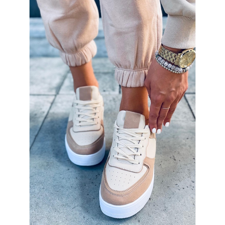 Deportivas mujer Zetto Caqui 1