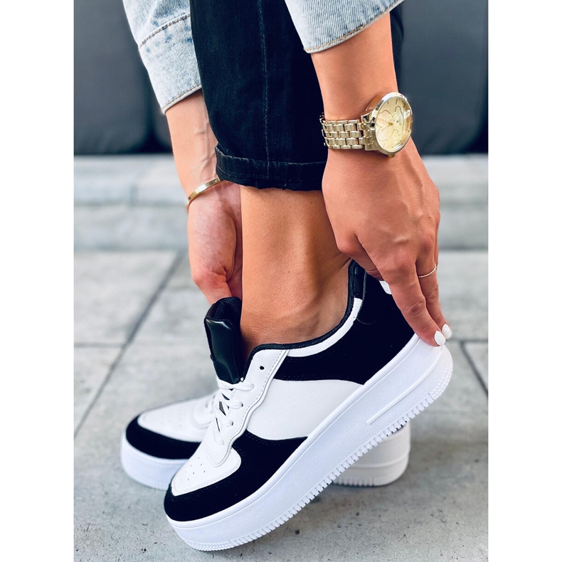 BM Deportivas mujer Zetto Negras blanco negro 1