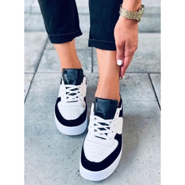 BM Deportivas mujer Zetto Negras blanco negro 3