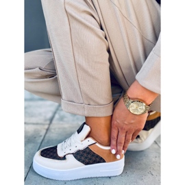 Deportivas mujer Glovi Camel marrón multicolor 1