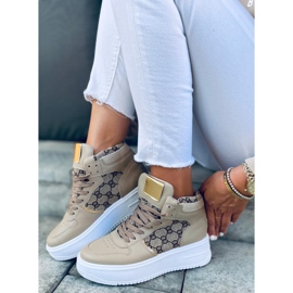 Zapatillas altas Axel Khaki beige marrón 1