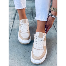 Deportivas de mujer Dhara Beige blanco 4