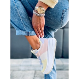 Deportivas de mujer Dhara Amarillo blanco azul rosado multicolor 5