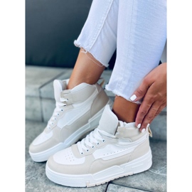 Tiago zapatillas altas Beige blanco 3