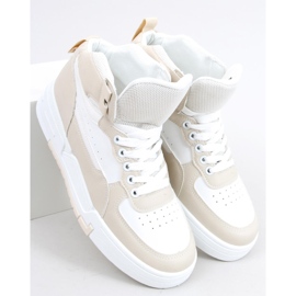 Tiago zapatillas altas Beige blanco 2