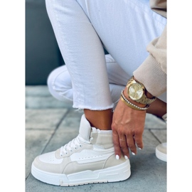 Tiago zapatillas altas Beige blanco 4