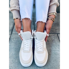 Tiago zapatillas altas Beige blanco 5